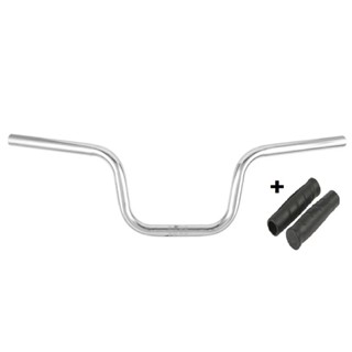 Guidão De Bicicleta Tipo Motoboy Cg Com Manoplas De Gel Amr