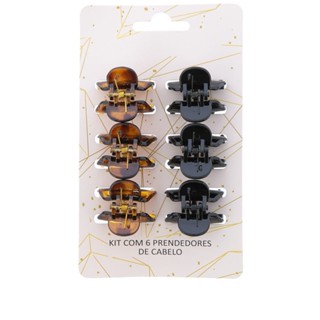 Kit 6 Prendedores de Cabelo Gabriela Beauty Color