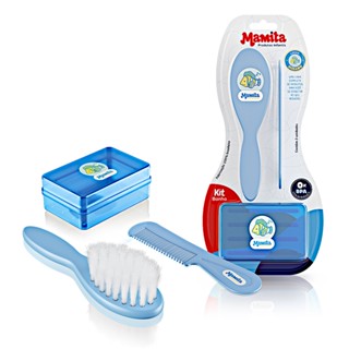 Kit Banho Infantil Bebê Escova Pente Saboneteira Menino Menina Cerdas Macias em Oferta na Shopee