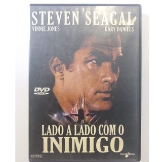 Lado a lado com o inimigo - dvd de locadora- seagal