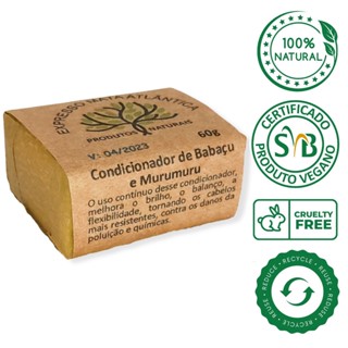 Condicionador barra Vegano Natural de Babaçu e Murumuru da Expresso Mata Atlântica
