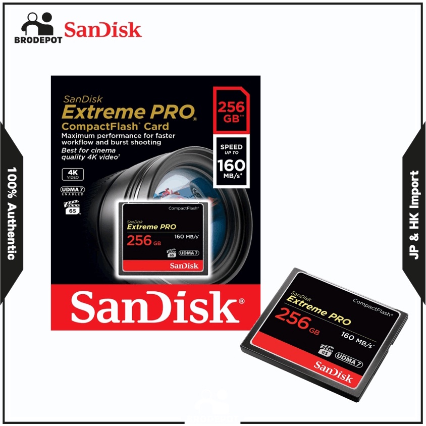 SanDisk 32GB 64GB 128GB 256GB Cartão De Memória PRO CompactFlash