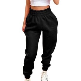 Calça Moletom cintura alta feminino jogger skinny GROSSA 3 cabos PROMOÇÃO