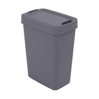 Lixeira 2 Aberturas Com Porta Saco Lixo 17 L Cinza Plasútil em Oferta na Shopee