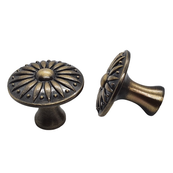 Puxador Ponto Provençal Lyon Antique 33mm Para Móveis 10 Un