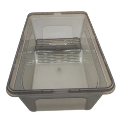 Aquaterrario Terrario Oceanmax em Plastico Resistente Para Tartarugas - 24,6x17x11cm