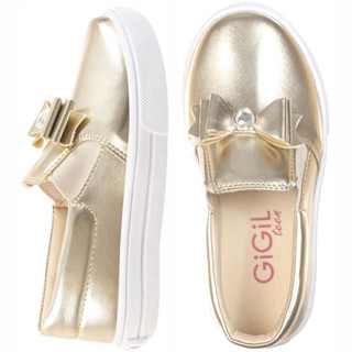Tênis Casual Infantil Feminino Iate Slip-on Menina Laço Brilho Pérola Coração Confortável Moda Atual Blogueira Festa Menina Calce Fácil Leve