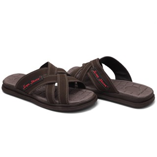 Sandália de couro masculino chinelo couro masculino NOVIDADE oferta Kapsshoes