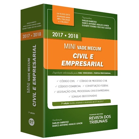 Mini Vade Mecum Civil e Empresarial 2017-2018: Legislação Selecionada Para Oab, Concursos e Prática Profissional