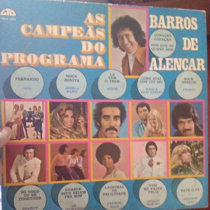 Disco vinil As Campeãs do Programa Barros de Alencar