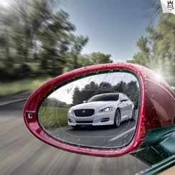 Película Anti Chuva Retrovisor Universal – Protege Visão em Dias de Chuva (Carro, Moto e Caminhão)