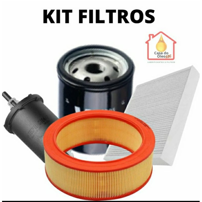 KIT de filtros logan sandero 1.6 8v 2007 ate 2013