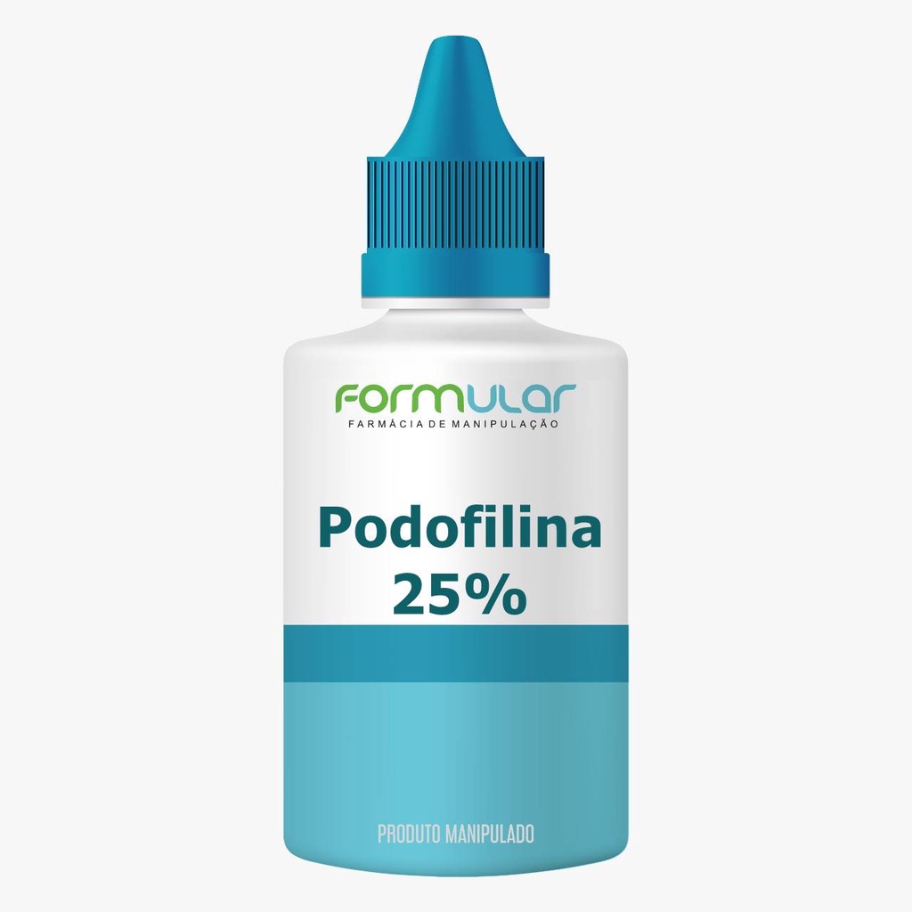 Podofilotoxina 25% (Podofilina) - Líquida - Tratamento de Verrugas Externas