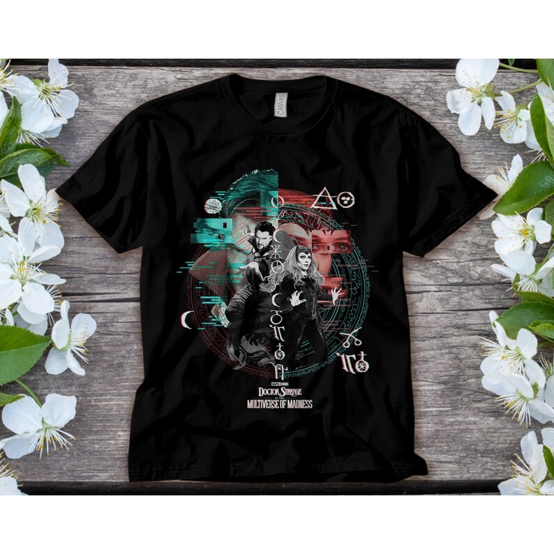Camiseta T-shirt Basica Doctor Strange Scarlet Witch Filme Multiverse Unissex -FRROD.