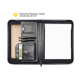 Pasta Executiva em Material Sintético com Porta Calculadora Científica Incorpast 1568 em Oferta na Shopee