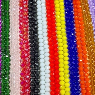 Fio de Cristal Achatado  6mm - APROXIMADAMENTE 95 unidades em Oferta na Shopee