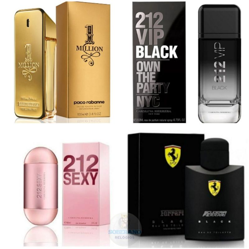 Perfumes Importados 212VIP MEN PRONTA ENTREGA Shopee Brasil