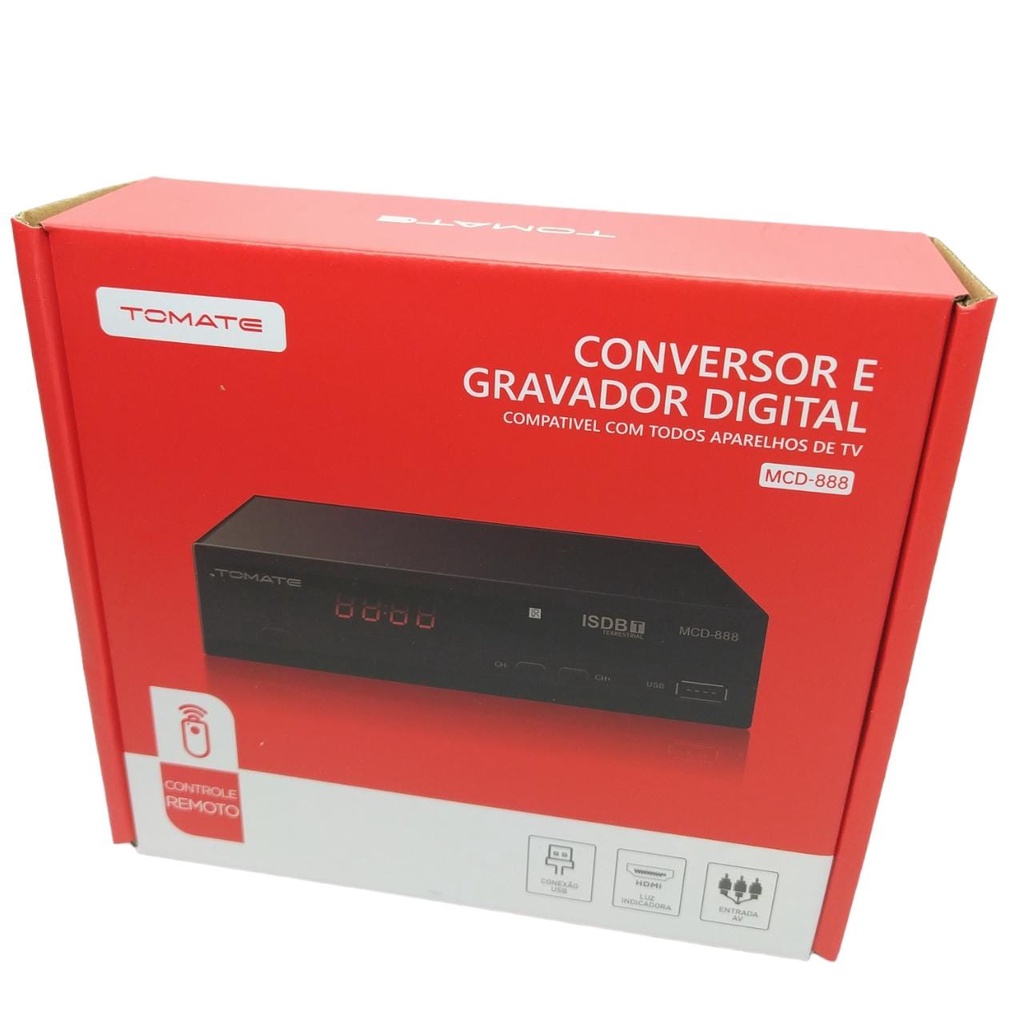 Conversor Digital E Gravador Tomate Mcd-888 Bivolt Com Nf | Shopee Brasil