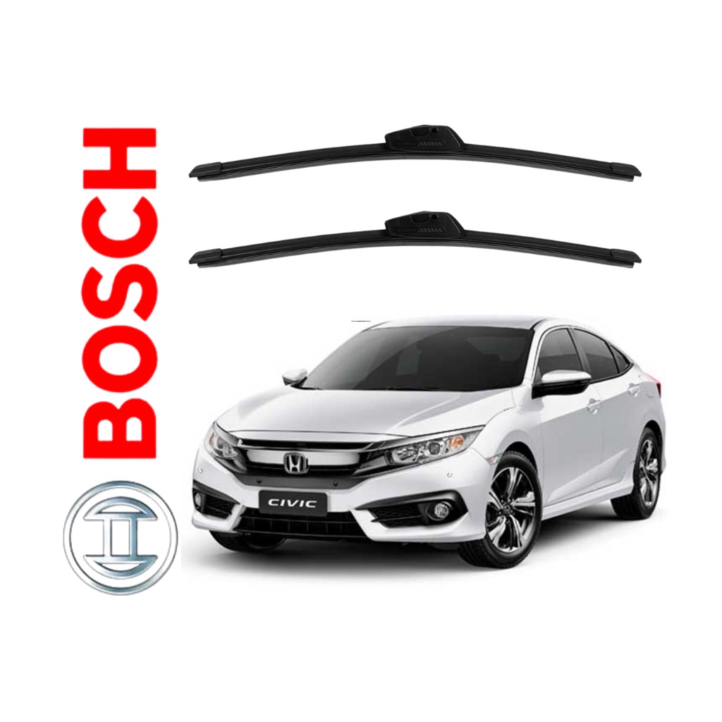 Par Limpador Parabrisa Honda Civic Original Bosch 2012 2013 2014 2015 2016 em Oferta na Shopee