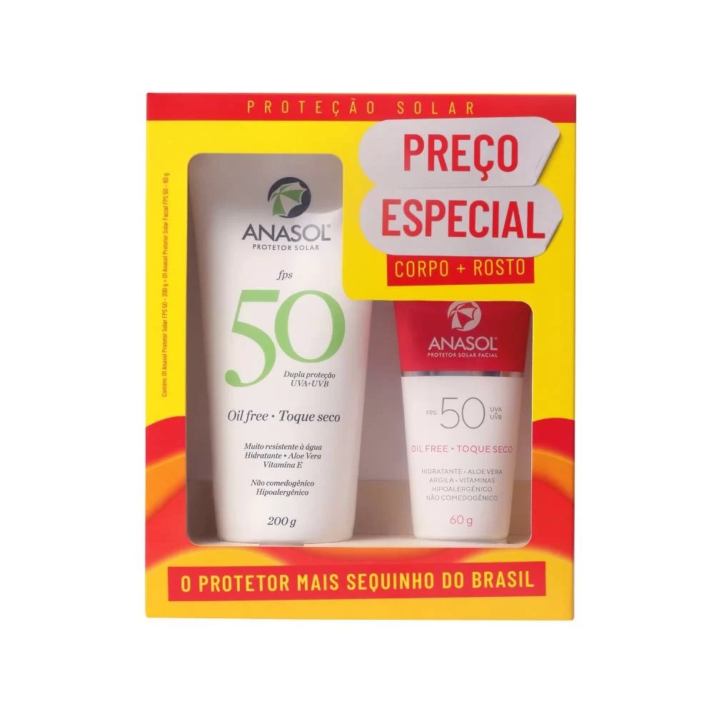 Kit Protetor Solar Anasol Fps Corporal G Facial G Shopee Brasil