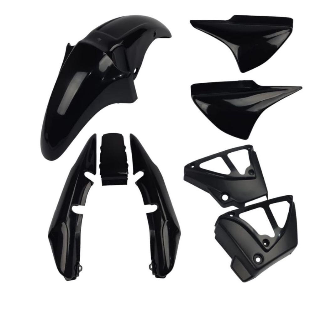 Kit Carenagem Complemento Cg 150 Titan 2004 A 2008 Preto