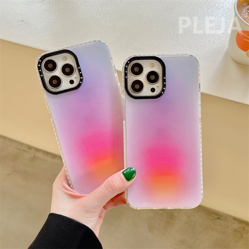 LFN9 Capa De Celular Roxo Da Moda Para iphone 13 12 11 Pro Max X XR XS 7 8 plus Capas Macias De Silicone Fofo
