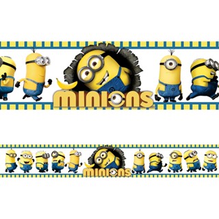 Faixa de Parede Adesivo Quarto Minions Filme Personagens Infantil