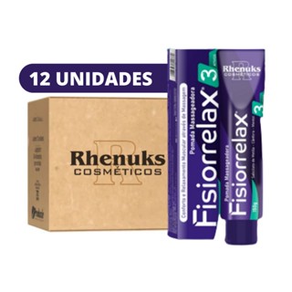 12 Pomada Massageadora Fisiorrelax 3 Ativos Rhenuks - 150 g