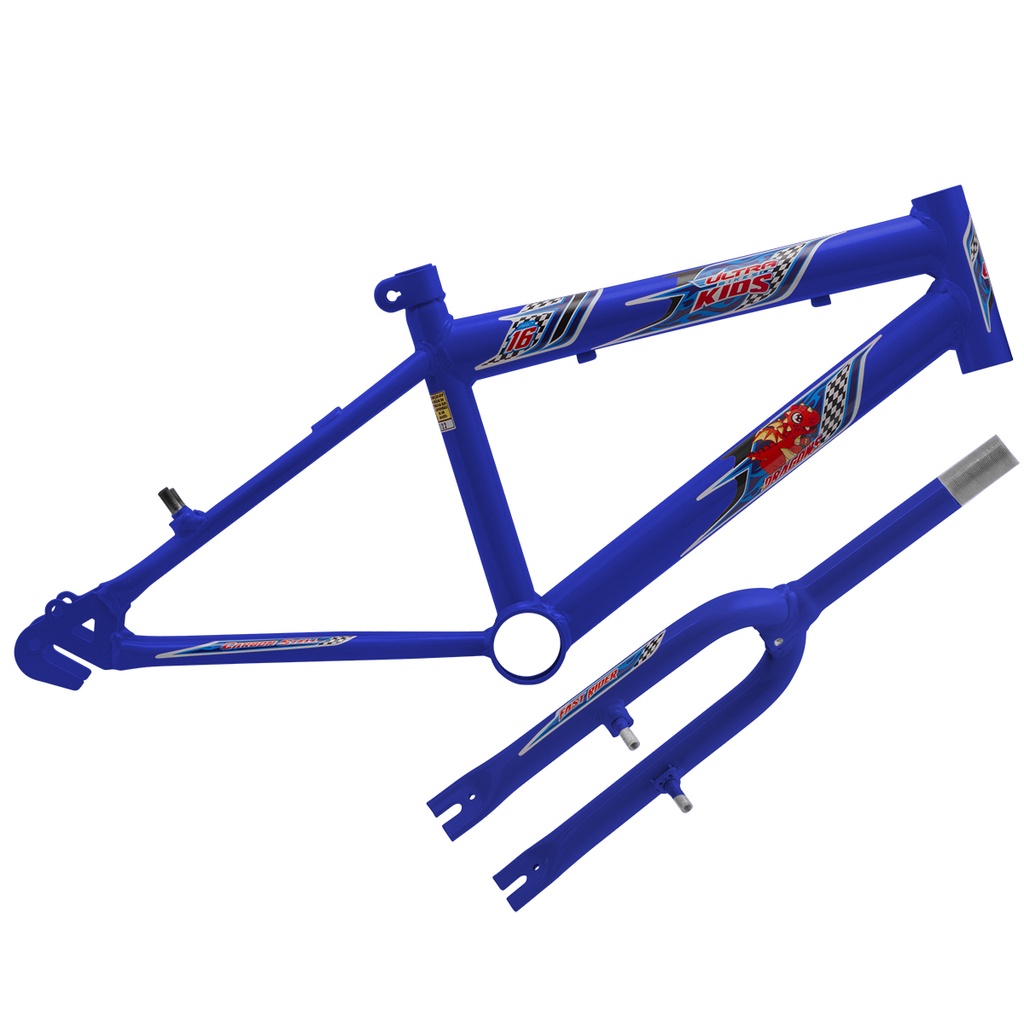 Quadro Bicicleta Aro 16 Ultra Bikes em Aço Carbono com Garfo em Oferta na Shopee