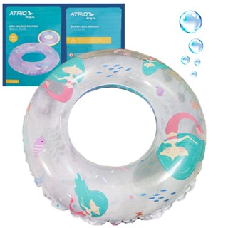 Boia Inflável Infantil Circular 60 Cm Redonda Piscina Sereia Atrio 3 anos para Criança