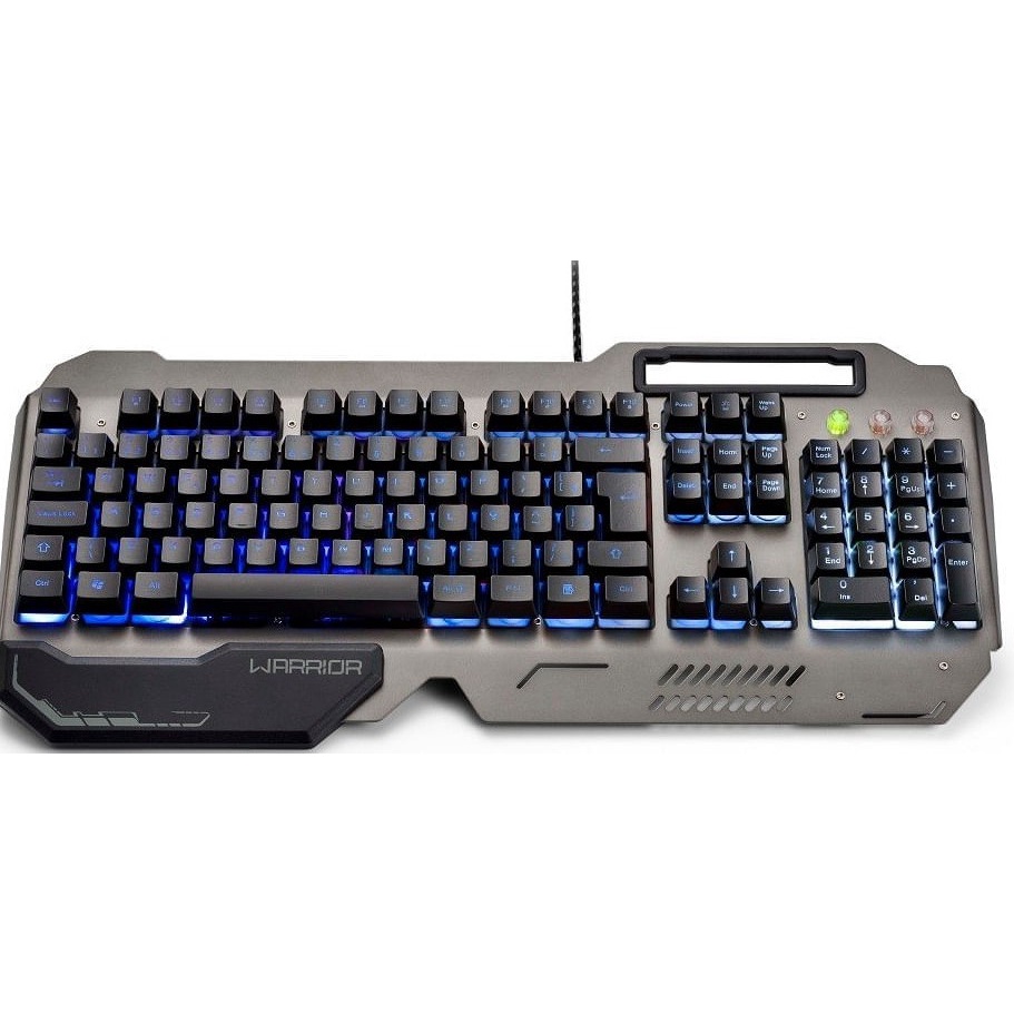 TECLADO MECANICO USB 2.0 GAMER LED WARRIOR - MULTIMIDIA