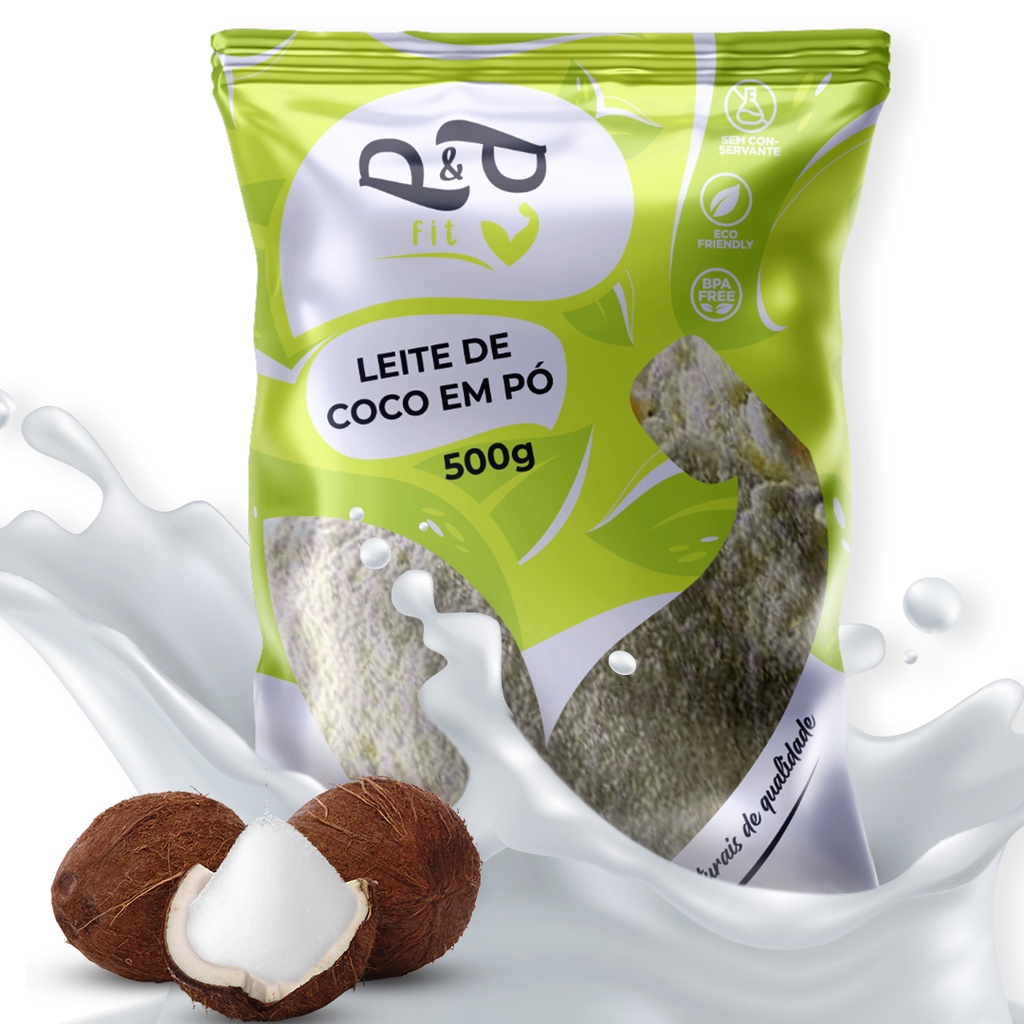Leite de Coco em Pó Cremoso Premium 500g - P&P em Oferta na Shopee