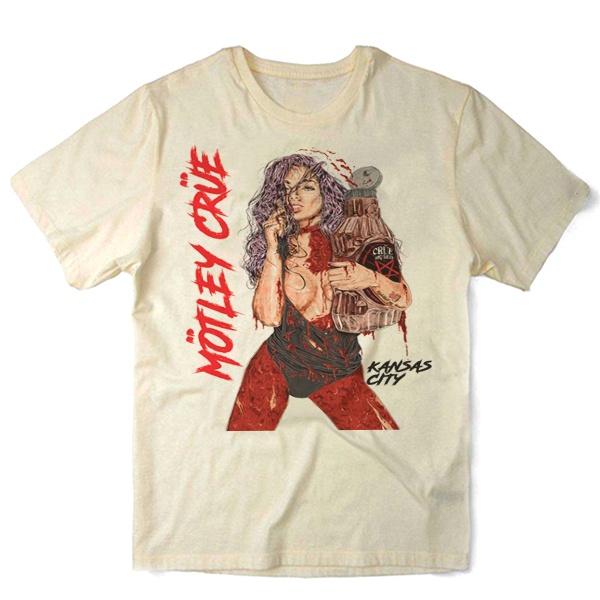 Camiseta Algodao Motley Crue Banda de Heavy Metal Bandas Rock Musica Poster Nervous
