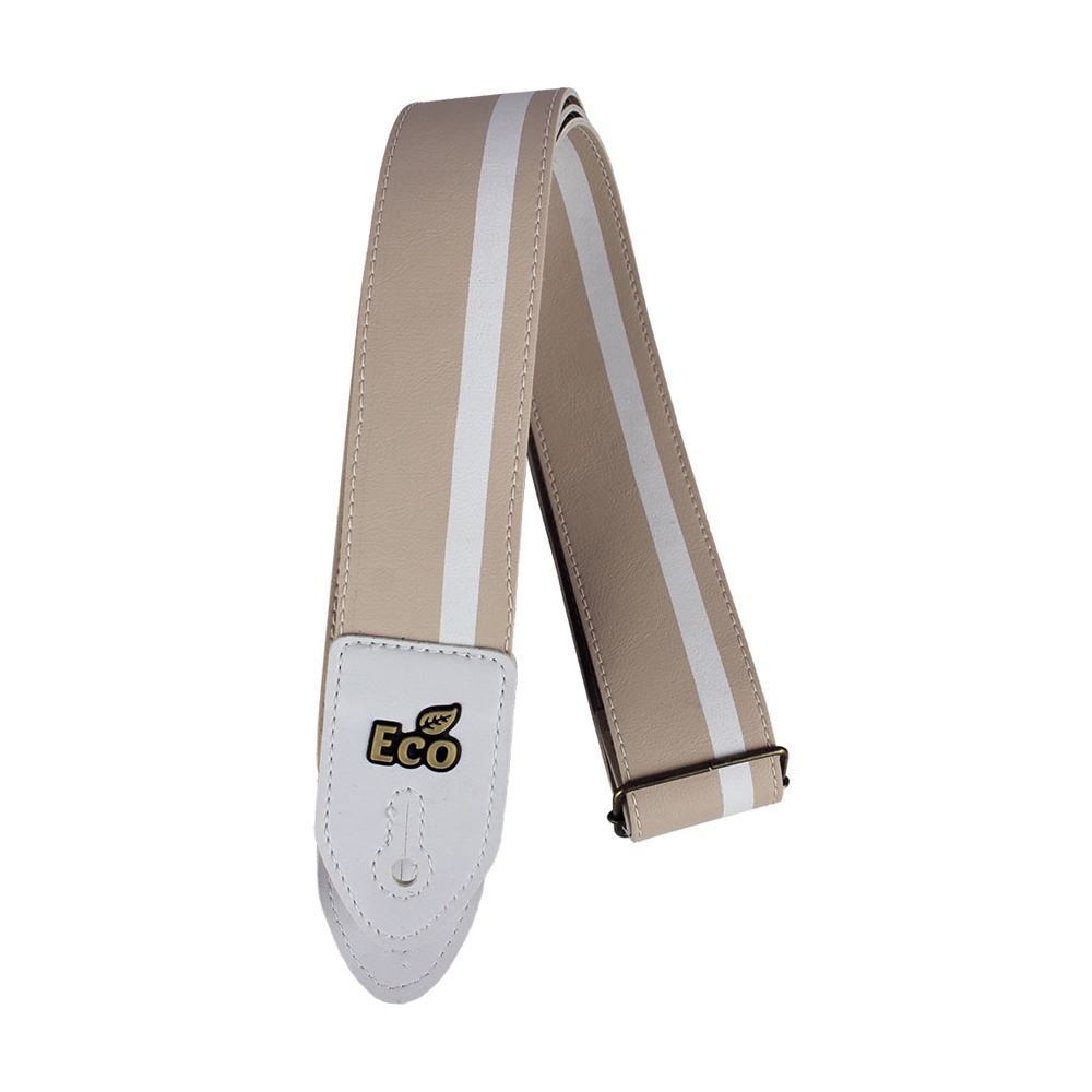 Correia Basso Eco 20 Marrom Claro Alça Guitarra Violão Baixo