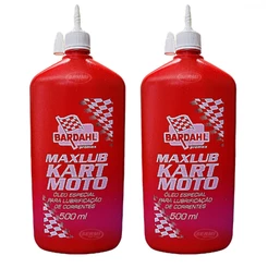 Kit 2 Fluido Óleo Lubrificante Para Corrente Kart E Moto Bardahl Maxlub Alta Performance