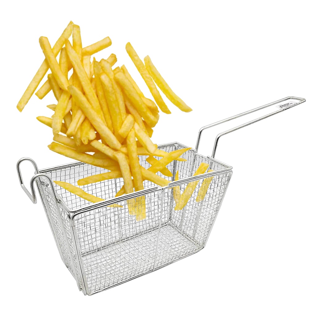 Cesta Para Fritura Retangular Fritadeira Batata Frango Porções
