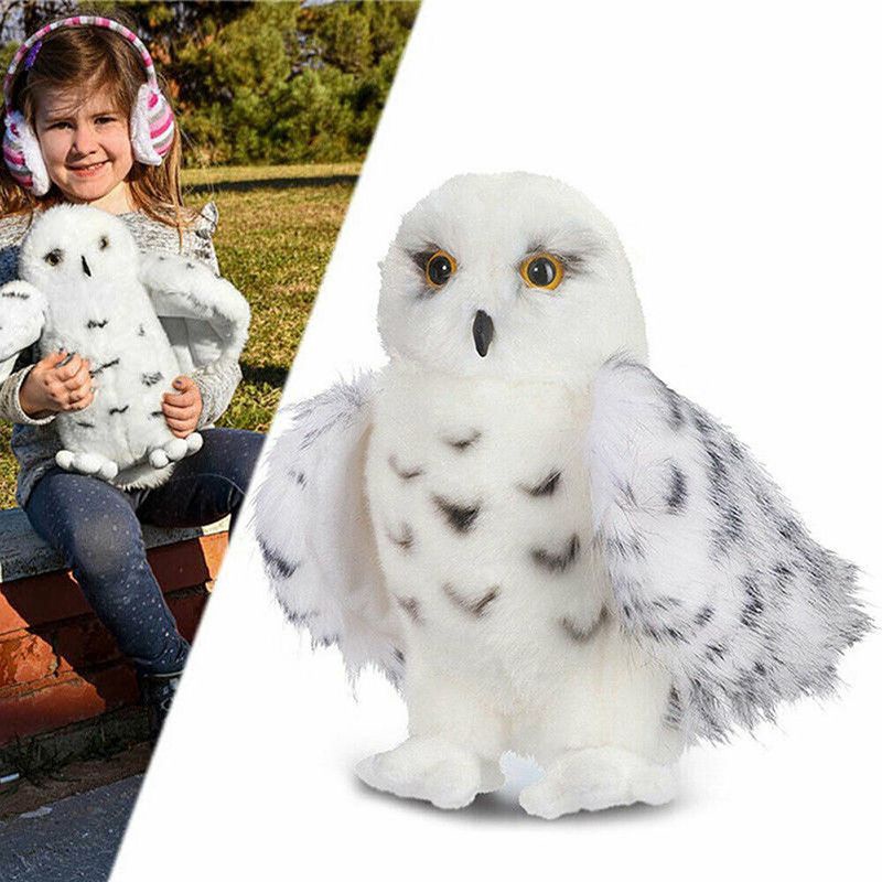 20/25/30CM Feiticeiro Boneco De Pelúcia De Coruja De Neve Vívida Realista Animal Xmas Kids
