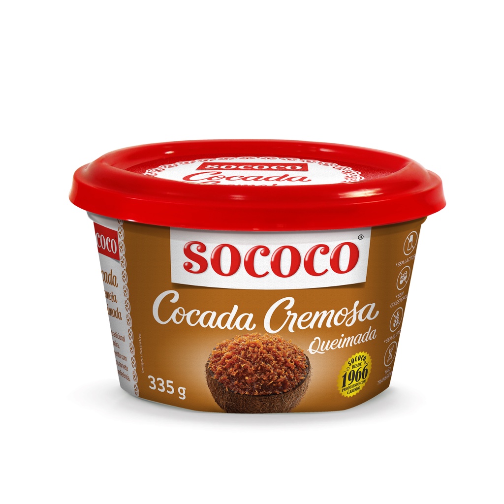 Cocada Cremosa Queimada - Sococo 335gr