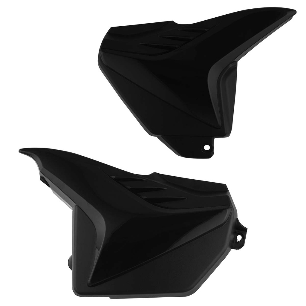 Carenagem Carcaça De Moto Tampa Lateral Preta Par Modelo Original Pro Tork Para Honda CG Fan 125 2009 2010 E 2011