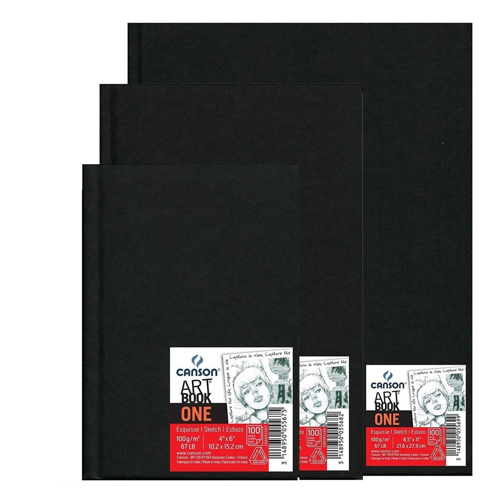 Caderno Sketchbook A4 A5 A6 Canson Artbook One 98 Folhas 100g/m2 em Oferta na Shopee