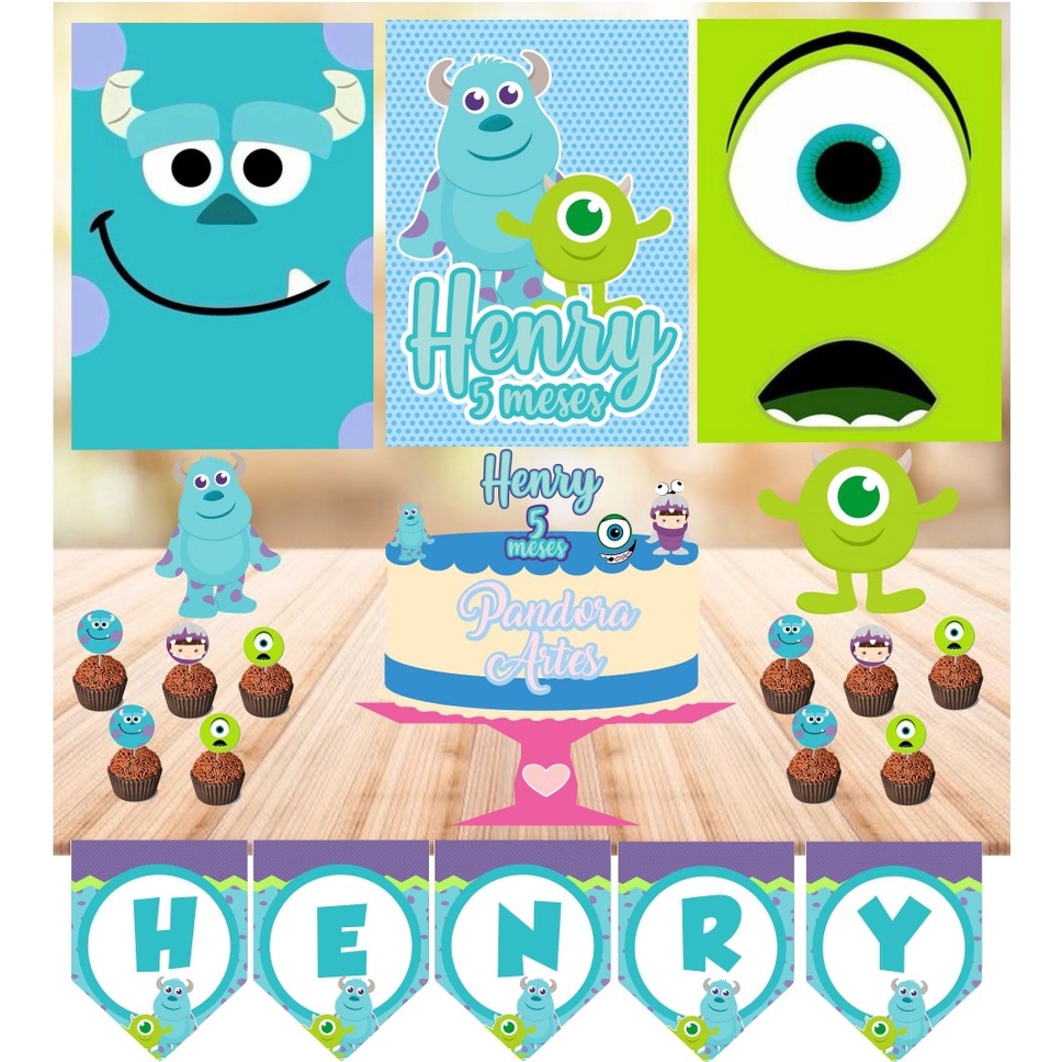 Kit Festa Monstros S.A em Oferta na Shopee