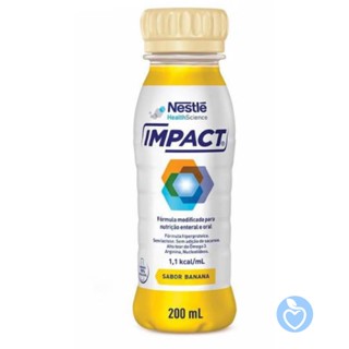 Impact - Banana - Kit com 6 unidades - 200ml - Nestle