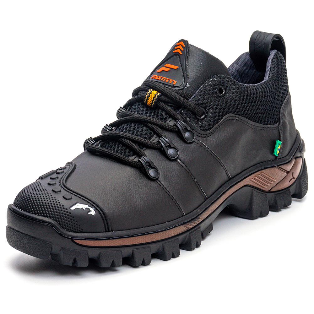 Coturno Masculino Trabalho Segurança Bico Emborrachado Bota Adventure em Oferta na Shopee