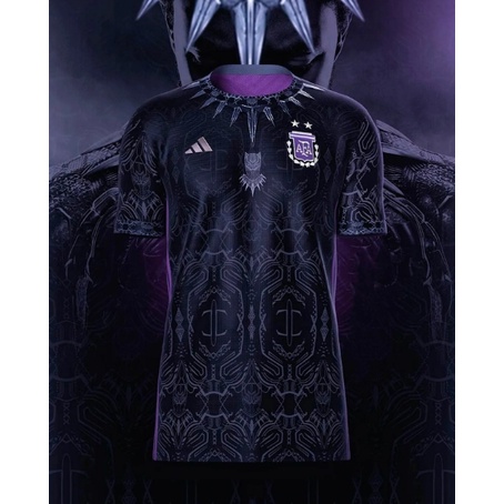 2021/22 Camisa de Time Argentina Pantera Negra - Envio Imediato