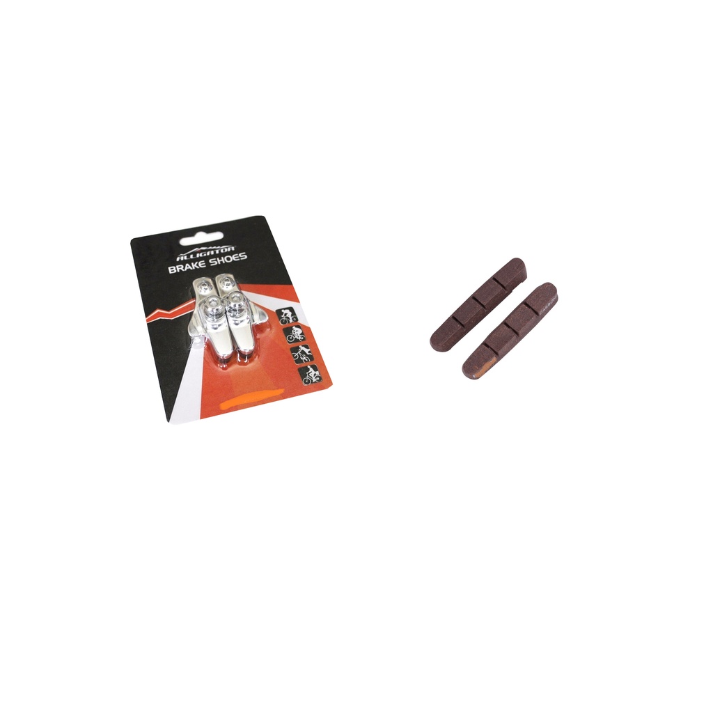 Kit sapata de freio speed + refil pra aro de carbono road bike