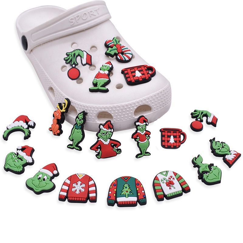 Encantos De Sapato Para Decoração De Tamanco Botão De Presentes De Natal