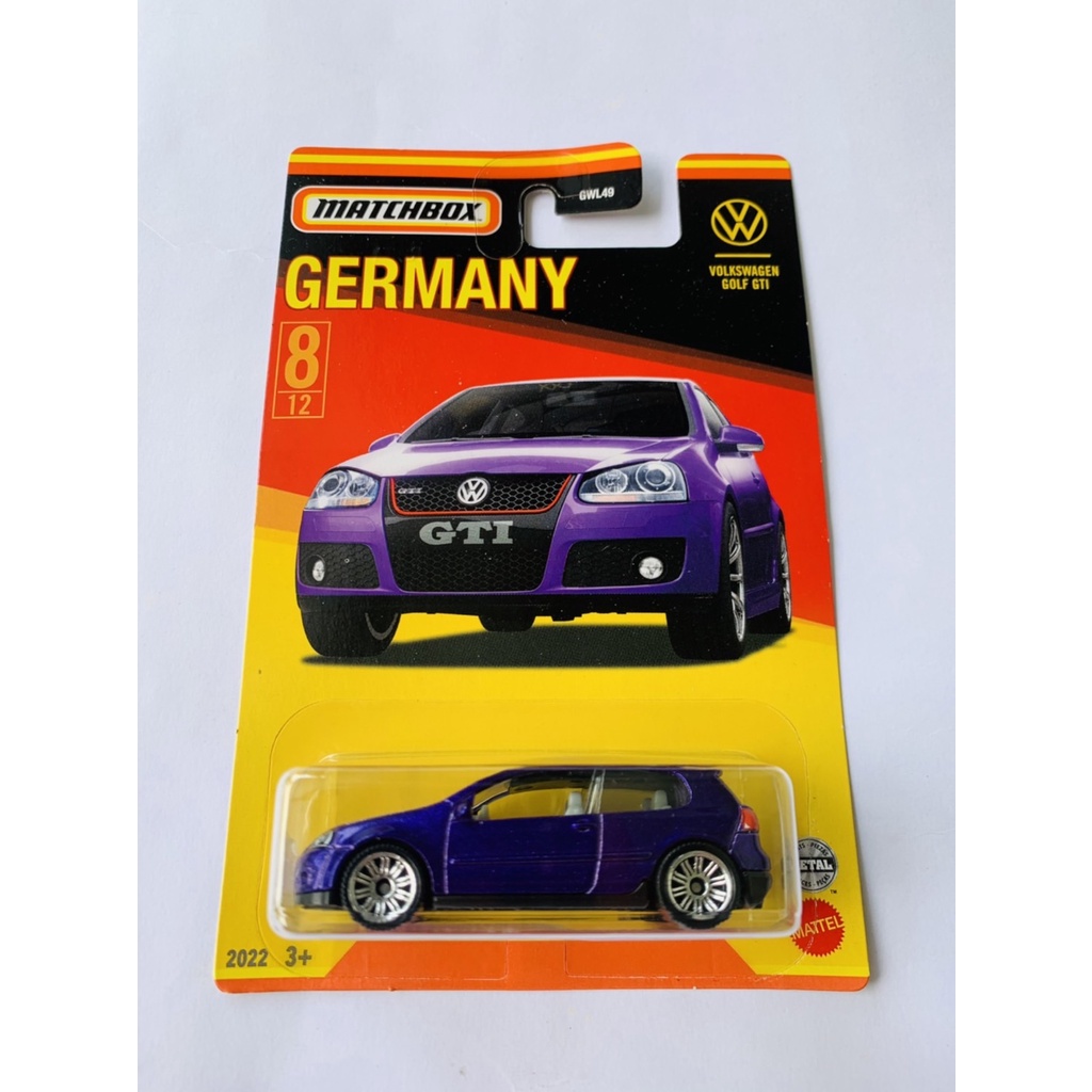 Caixa De Fósforos Alemanha VOLKSWAGEN GOLF GTI Roxo DIECAST Miniatura ...