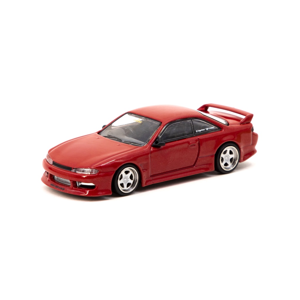 Tarmac Funciona 1/64 VERTEX Nissan Silvia S14 Vermelho Metálico