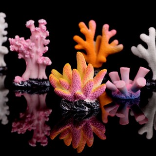 Aquário De Resina Colorida Artificial De Coral Decoração Tanque De Peixes Ornamento De Pedra Acessórios Para