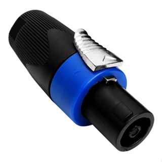 Conector Speakon Macho 4 Vias Classe A Linha Profissional LU-71358 Luminos Resistente Com Trava